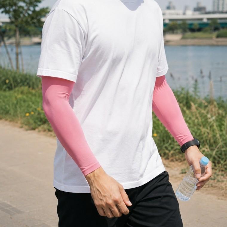 자외선차단 스포츠 쿨토시 얇은 무봉제 흡한속건 러닝 자전거 야외활동용