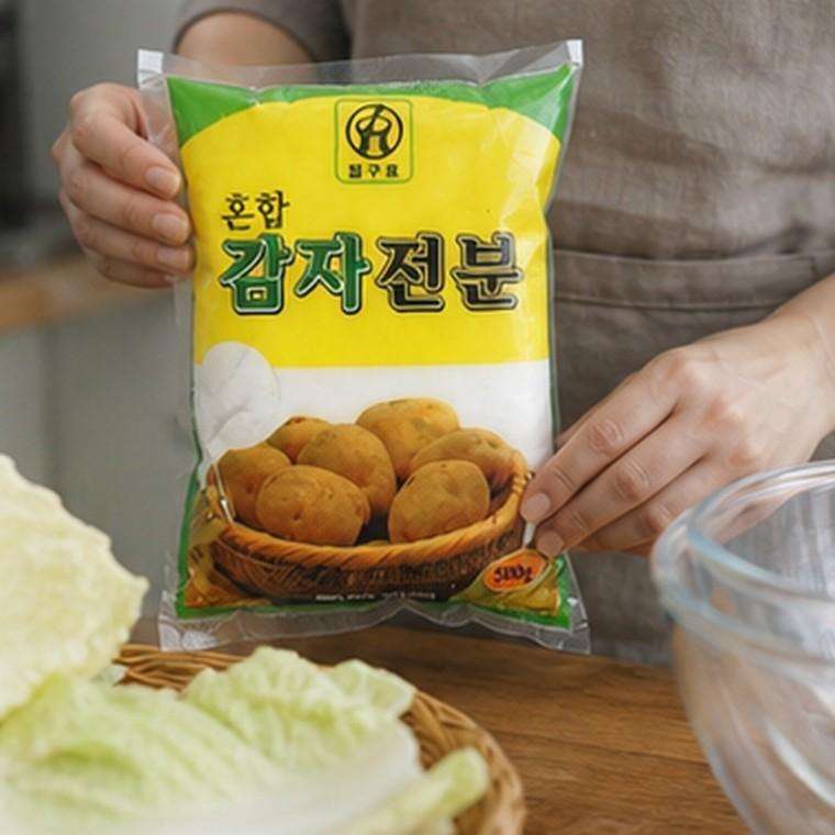 혼합감자전분 500g 부침용 요리용 가정주방 소분포장 단품 조리재료