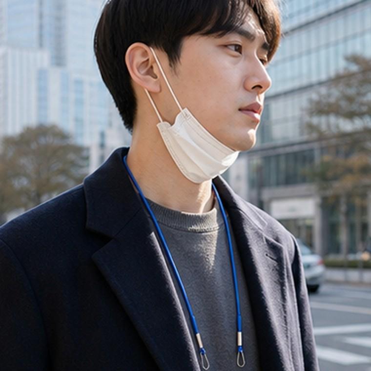 마스크스트랩 분실방지 길이조절 고리형 64cm 마스크걸이