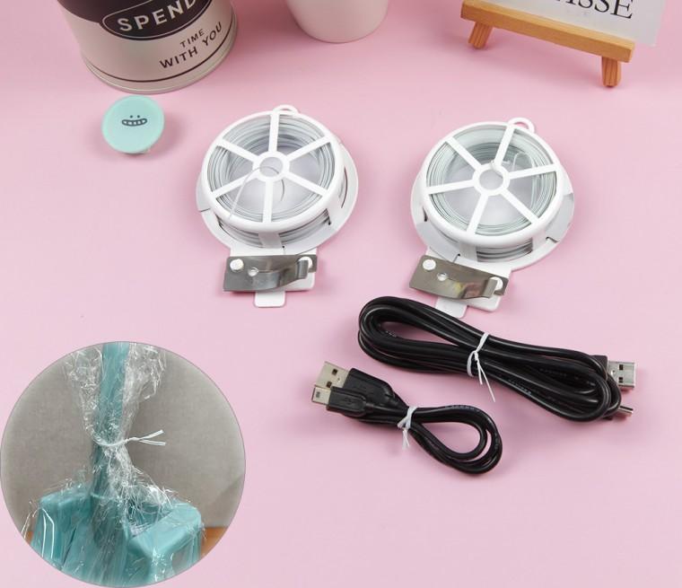 잘라쓰는 화분 빵 식물 끈 케이블 철사 타이 백색 1P