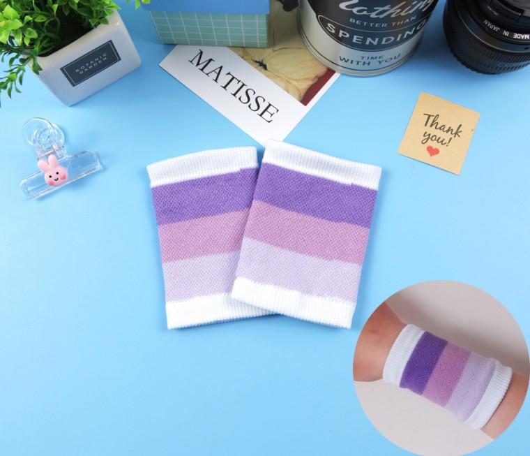구기 운동 헬스 등산 패션용 손목 아대 보호대 보라 1P