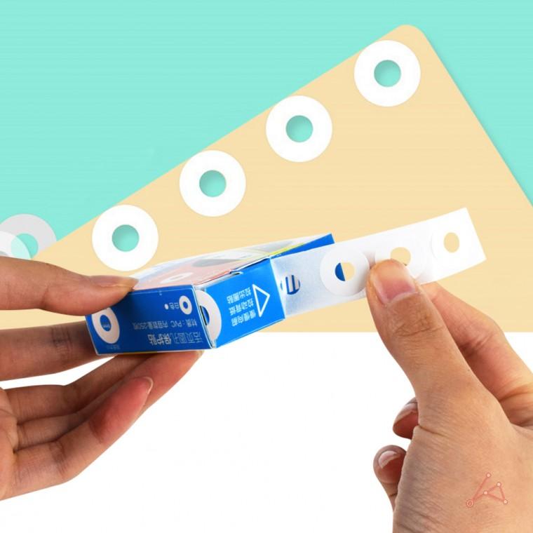 펀치홀테이프 보강테이프 마감테이프 다꾸테이프스티커 펀치구멍보호 링테이프