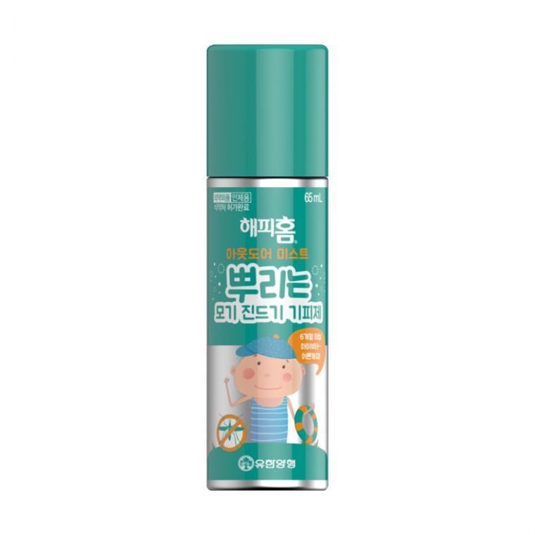 해피홈 아웃도어 미스트 65ml 뿌리는 모기 진드기 기피제