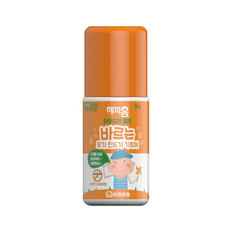 해피홈 아웃도어 롤온 50g 바르는 모기 진드기 기피제