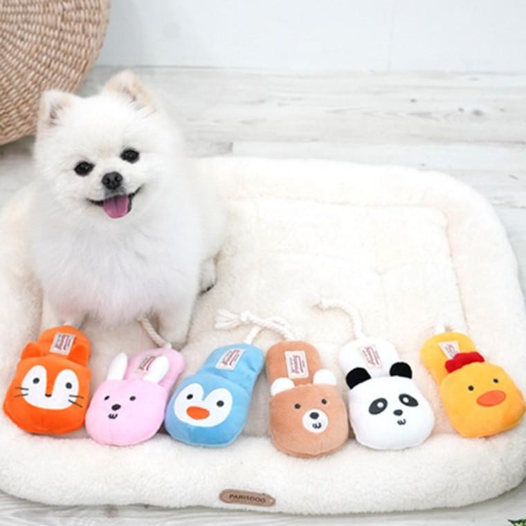 (2개묶음)패리스독 스낵 포켓 슬리퍼토이 (랜덤발송)