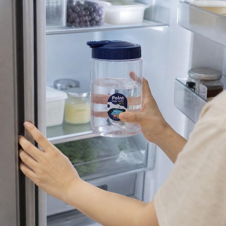 투명 800ml 눈금 물병 넓은입구 트위스트뚜껑 냉장보관용 주방용