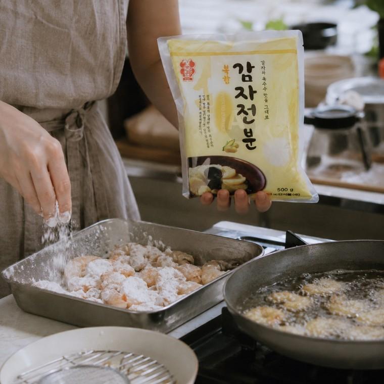 감자전분 전분가루 식용전분 요리용 수제비 부침 튀김 가정용 500g