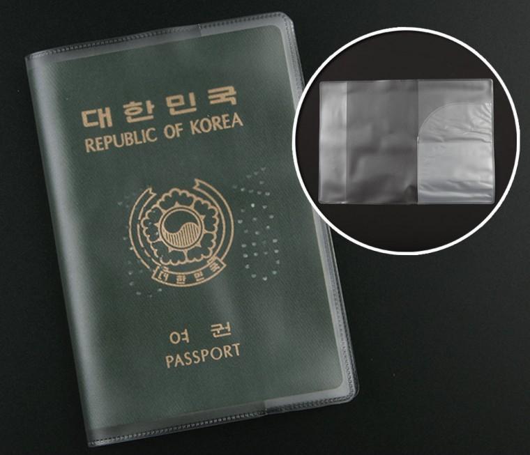 여권 파우치 반투명타입 비닐 케이스 1P