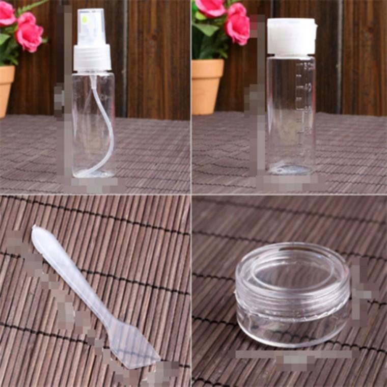 여행용 투명 화장품 로션 소분 리필용기 공병 세트 50ml 6종 여행용세면도구리필용기 휴대용스프레이공병