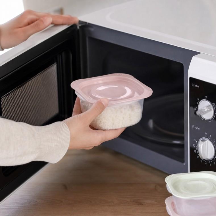 전자레인지용 내열밀폐용기 300ml 2P 밥 반찬 냉동보관 스팀배출