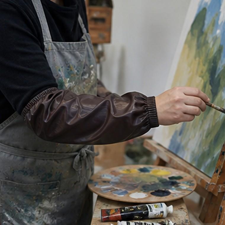 방수 미술용 팔토시 40x18cm 2개 세트 여유핏 소매보호용 사계절