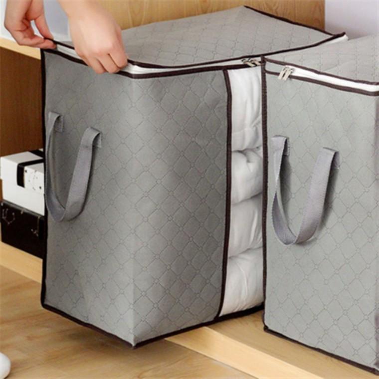 옷정리 수납함 파우치 50x28cm 겨울이불정리함 겨울옷수납 의류정리함