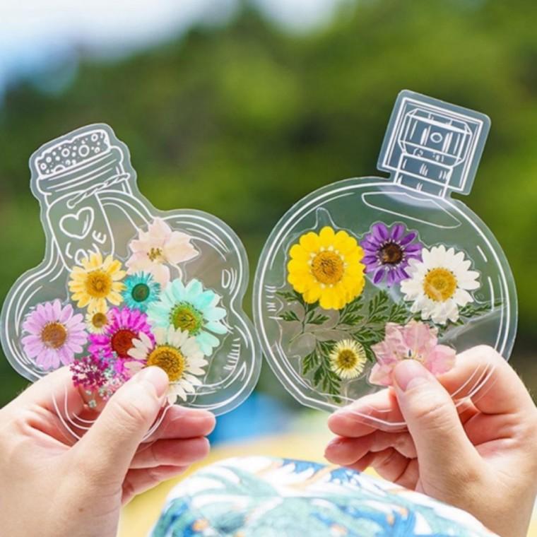 시트 투명책갈피 DIY 만들기 제작 PET스티커 투명 스티커 PET