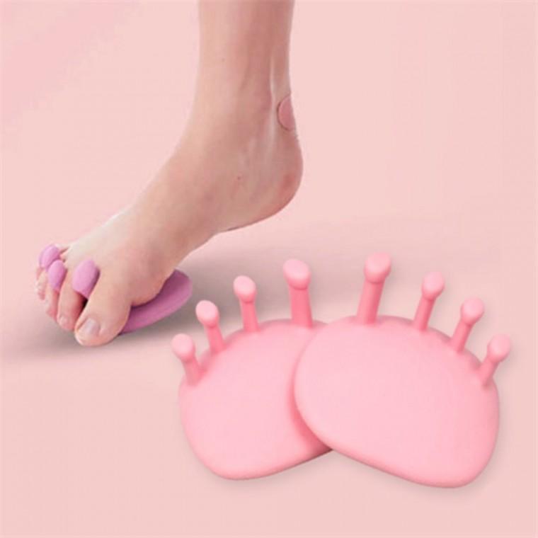 논슬립 발가락 운동기구 2개입 발가락지압 발바닥지압기 발지압판