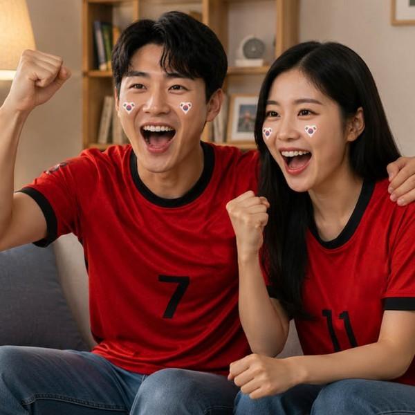 페이스 스티커 단체 행사응원 스포츠관람 태극기 디자인 월드컵 축제 행사 바디페인팅