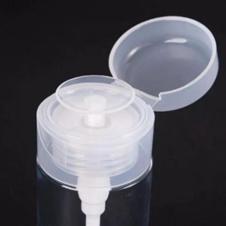 누르면 나오는 투명 네일 리무버 아세톤 펌핑 용기 통 150ml