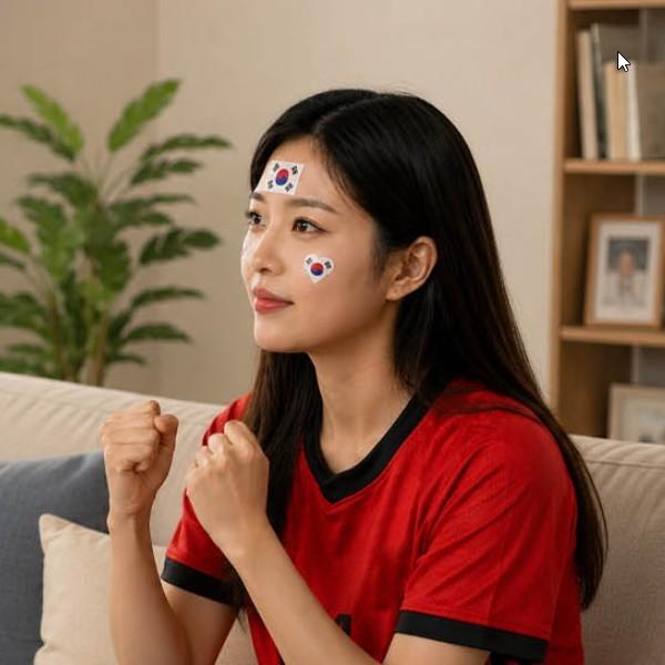 붙이는 태극기 간편하게 붙이고 제거할 수 있어 응원 행사나 스포츠 경기 시즌에 활용하기 좋은 스티커