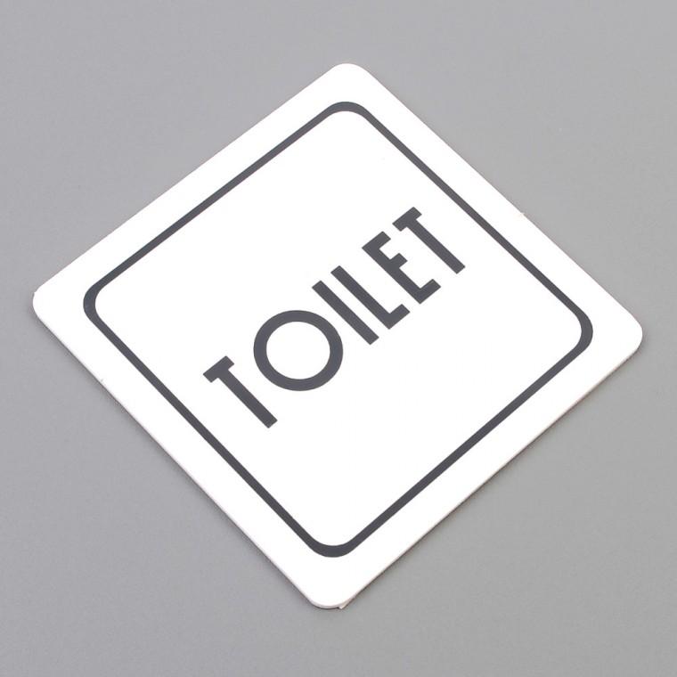 심플 사각 TOILET 표지판 아크릴안내판 미니표지판