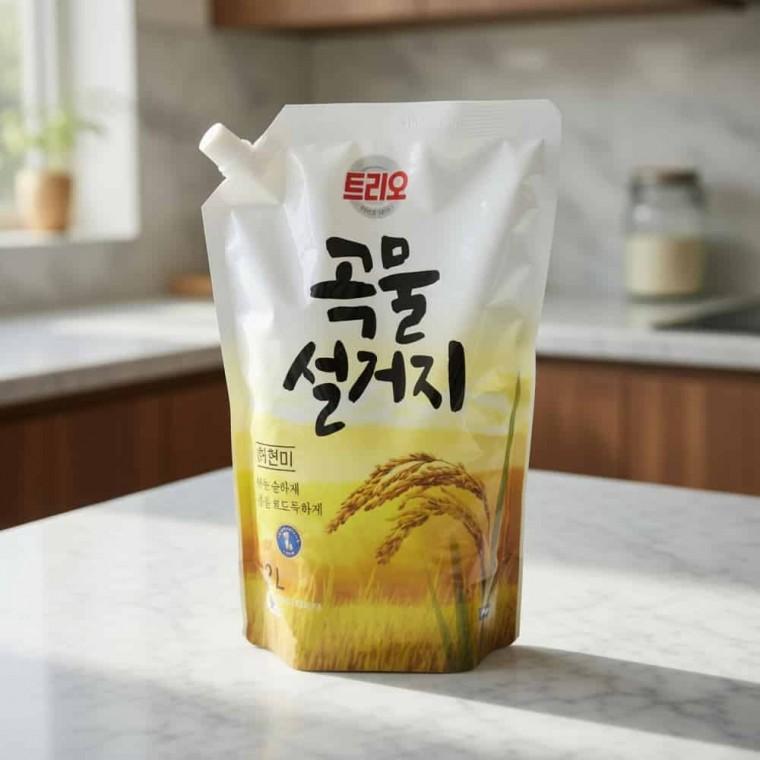 트리오 곡물설거지 주방세제 주방용세제 과일세척제
