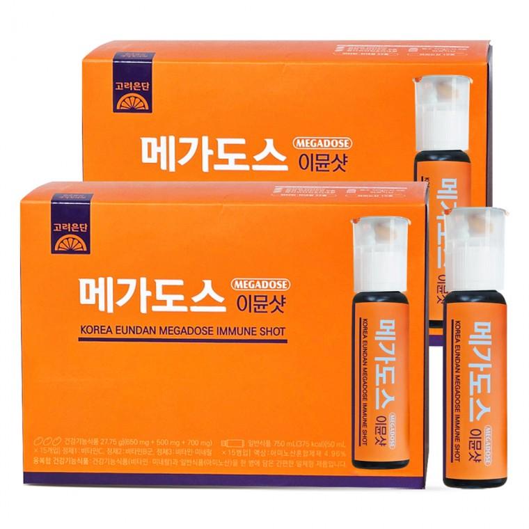 고려은단 메가도스 이뮨샷 15병 2박스