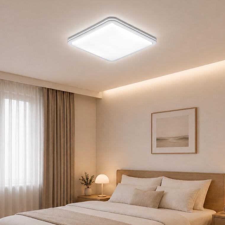 LED 솔리드라인 방등 60W 교체 주광색 주백색 플리커프리 사각방등 원룸 거실 안방천장 조명 슬림 엣지라인
