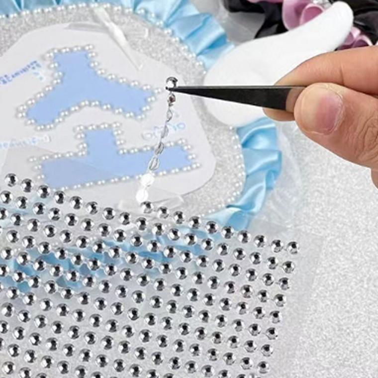 보석 스티커 큐빅 비즈 반짝이 네임보드 만들기 재료 DIY 꾸미기 다이어리 페이스 스티커 탑꾸
