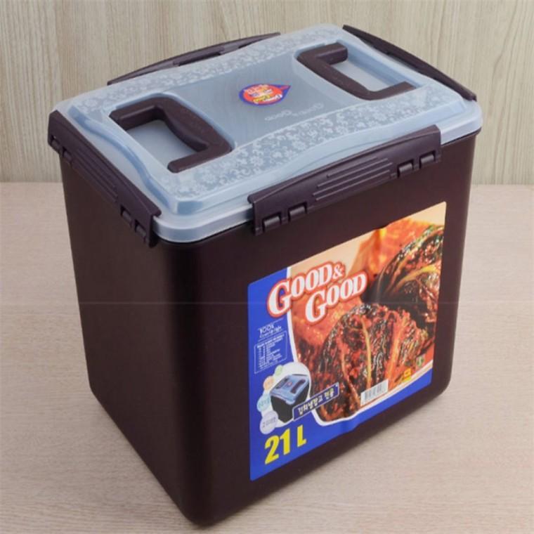 밀폐통 손잡이밀폐용기 김치통 20L 21L