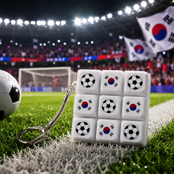 대한민국 축구 파이팅 키캡 클리커 딸깍이 키보드 장난감 피젯토이 키링 (랜덤 1개)