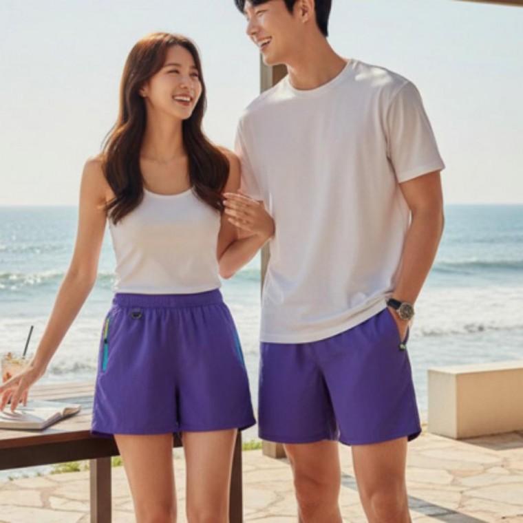 남녀공용 쿨링 운동복 츄리닝 하프 팬츠 스포츠 반바지