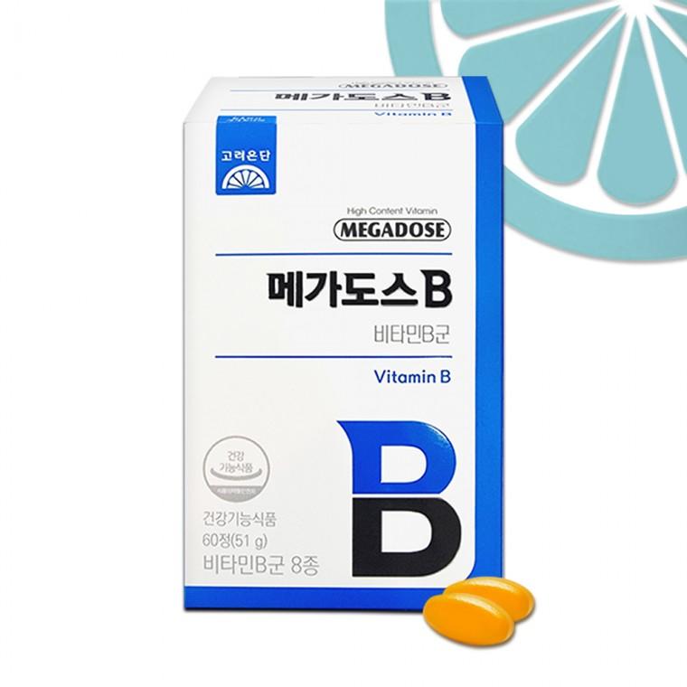 고려은단 메가도스B 60정 x 1개 (2개월분) 비타민B군
