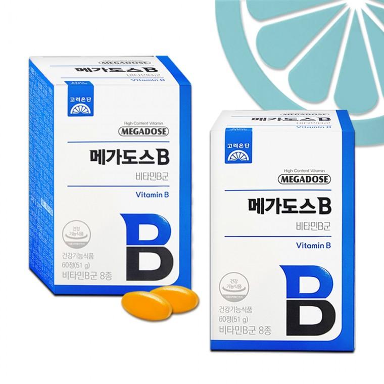 고려은단 메가도스B 60정 x 2개 (4개월분) 비타민B군