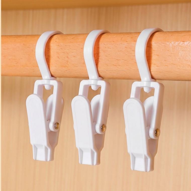회전식 다용도 집게 걸이 후크 회전집게걸이 수건걸이 모자걸이 5P