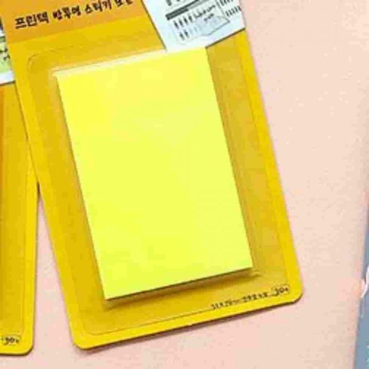반투명 스티키노트 노랑 51x76 30매 투명메모지 투명점착메모지 독서메모지 반투명인덱스