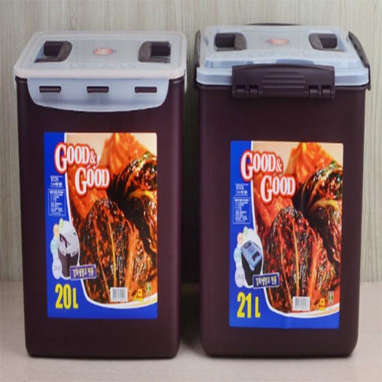 핸디락 김치통 20/21L 업소용깍두기통 김장통 김치냉장고통 김치용기 김치냉장고쌀보관통