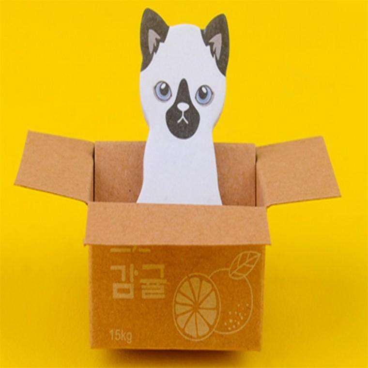 고양이 접착메모지 예쁜접착메모지 귀여운점착메모지 책메모지 점착식메모지 예쁜메모지