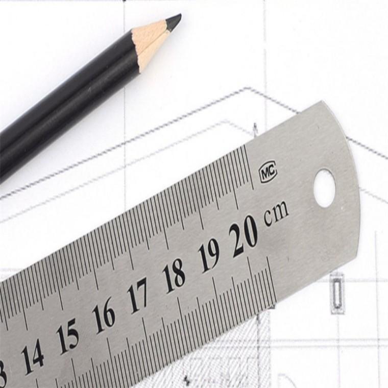 20cm 쇠자 디자인자 도면자 제도용자 철제자 스텐자