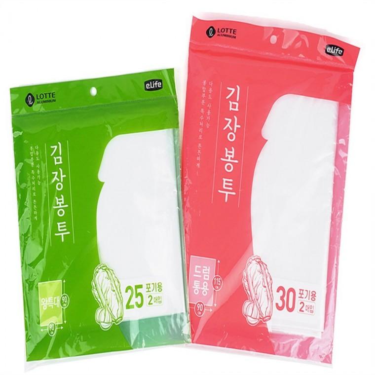 롯데 김장봉투 2매 김장비닐봉투 김장비닐대형