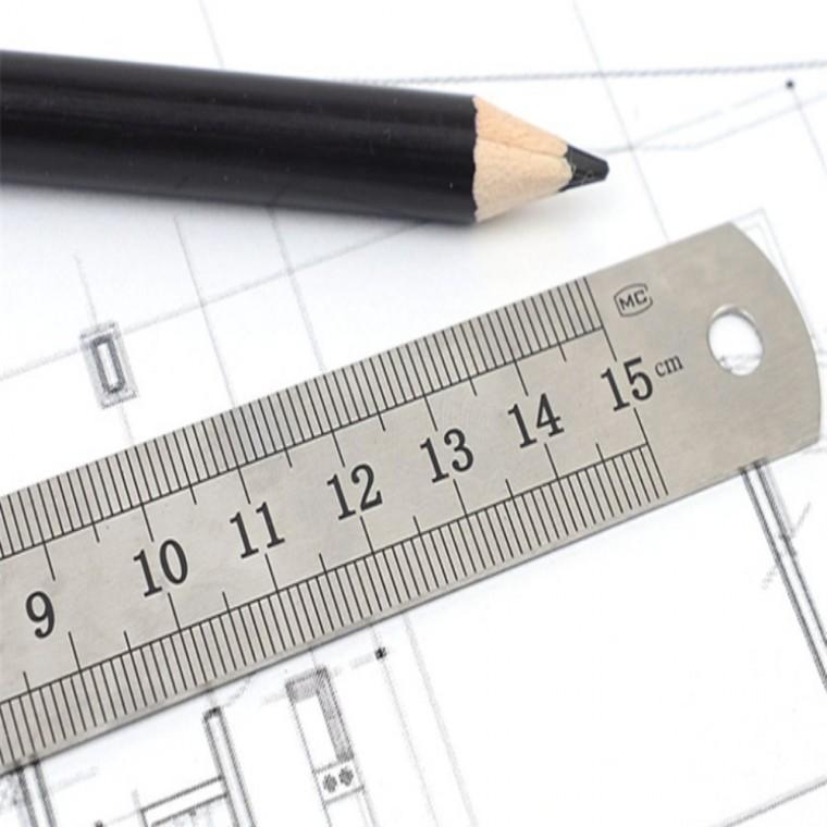 15cm 쇠자 철자 인테리어자 제도용자 MM자 눈금자
