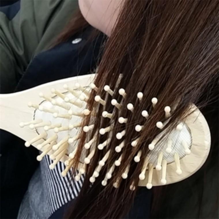 헤어 브러시 나무빗 우드브러쉬 브러쉬빗 두피마사지빗 머리빗