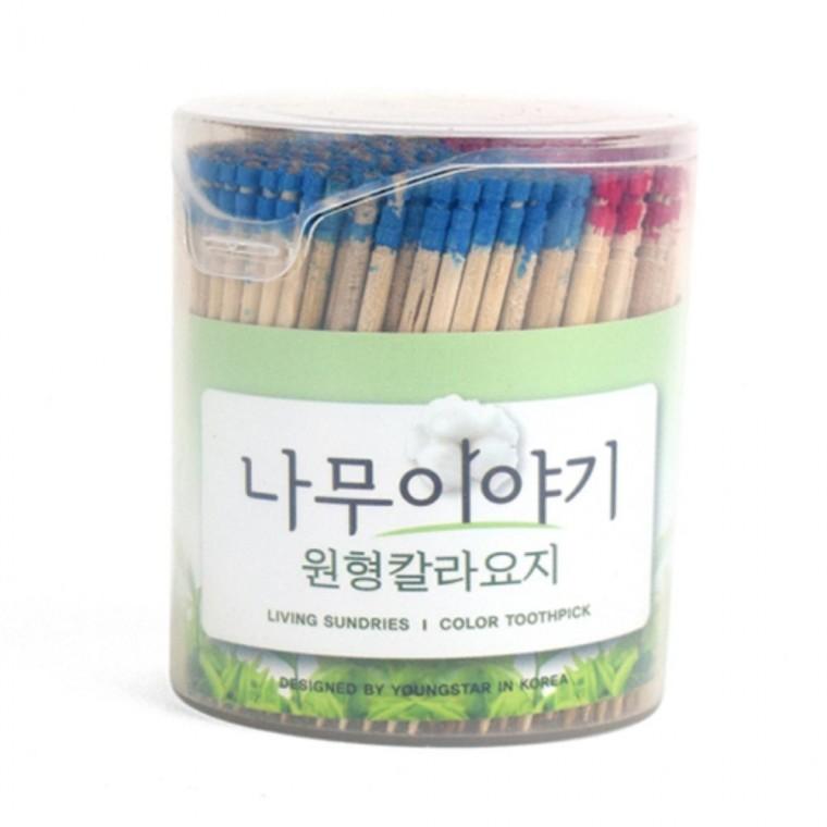 칼라 이쑤시개 얇은이쑤시개 피크닉이쑤시개