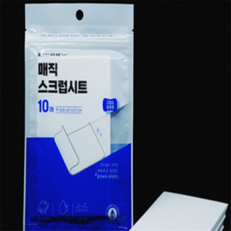 스크럽매직시트10p 장판바닥찌든때제거제 스텐냄비세척