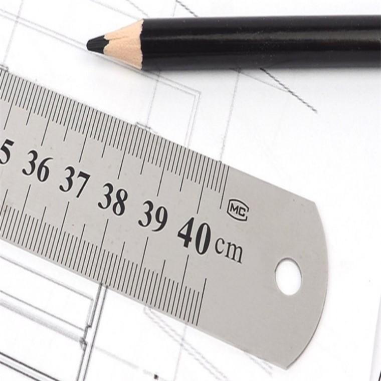 40cm 쇠자 스틸직선자 철자 스틸자 디자인자 건축자