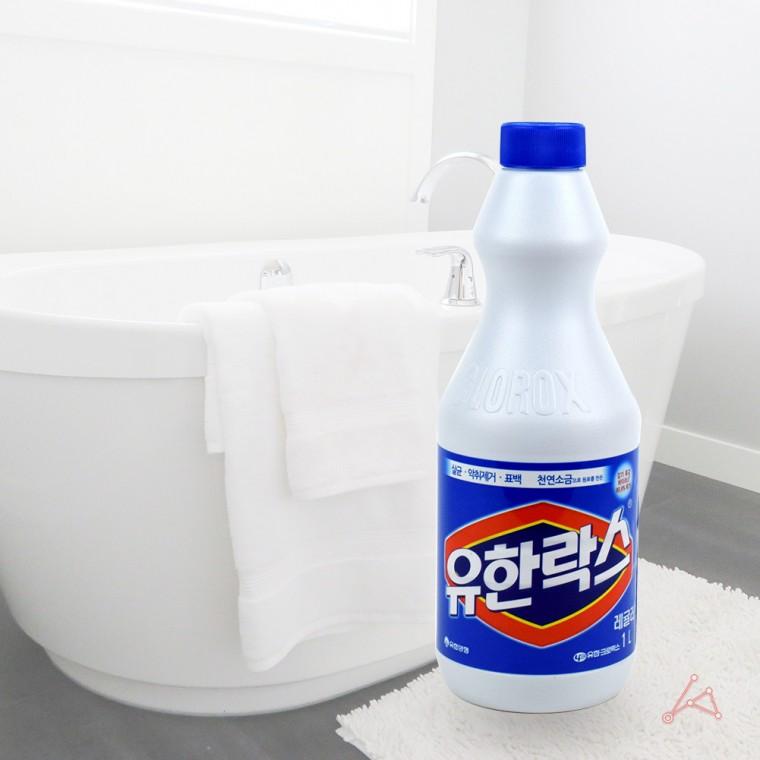 유한락스 1L 유한락스곰팡이 화장실바닥청소세제 화장실락스세제 욕실청소락스 유한락스락스욕실청소