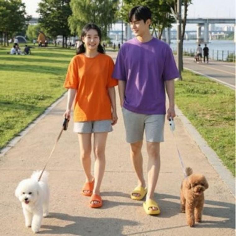 사무실 여성 발편한 푹신한 슬리퍼 쿠션 회사 강아지산책 사무실 슬리퍼