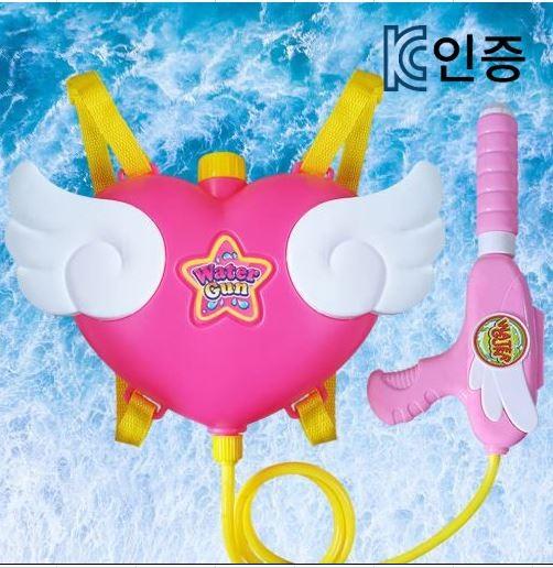 KC인증 애들랜드 귀여운 천사 배낭물총 유아 어린이 물총