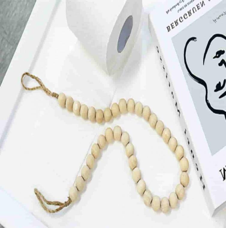 나무구슬 휴지걸이 욕실악세사리 화장실악세사리 화장실휴지걸이교체
