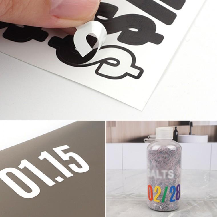 숫자스티커 1장 2.5cm 인테리어숫자 DIY숫자스티커