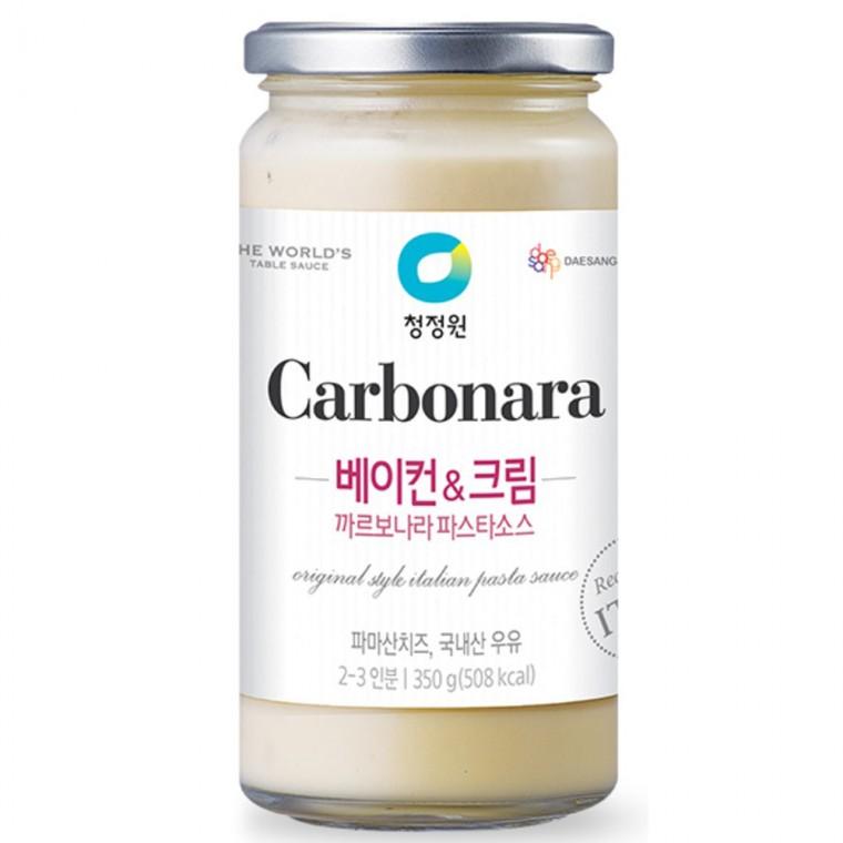 [청정원] 까르보나라 파스타소스 350g 1개 유통기한 2026.11.21