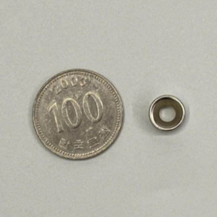 1개 1cm 나사 구멍 원형 자석 초강력 네오디움 사라 홀 피트 볼트 메모 고정 볼트 자석