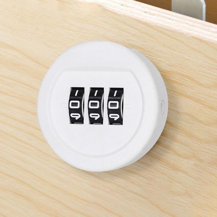 PL 라이프 자물쇠 [영달철물] 서랍잠금 비밀번호 자물쇠(20mm) (화이트) No25